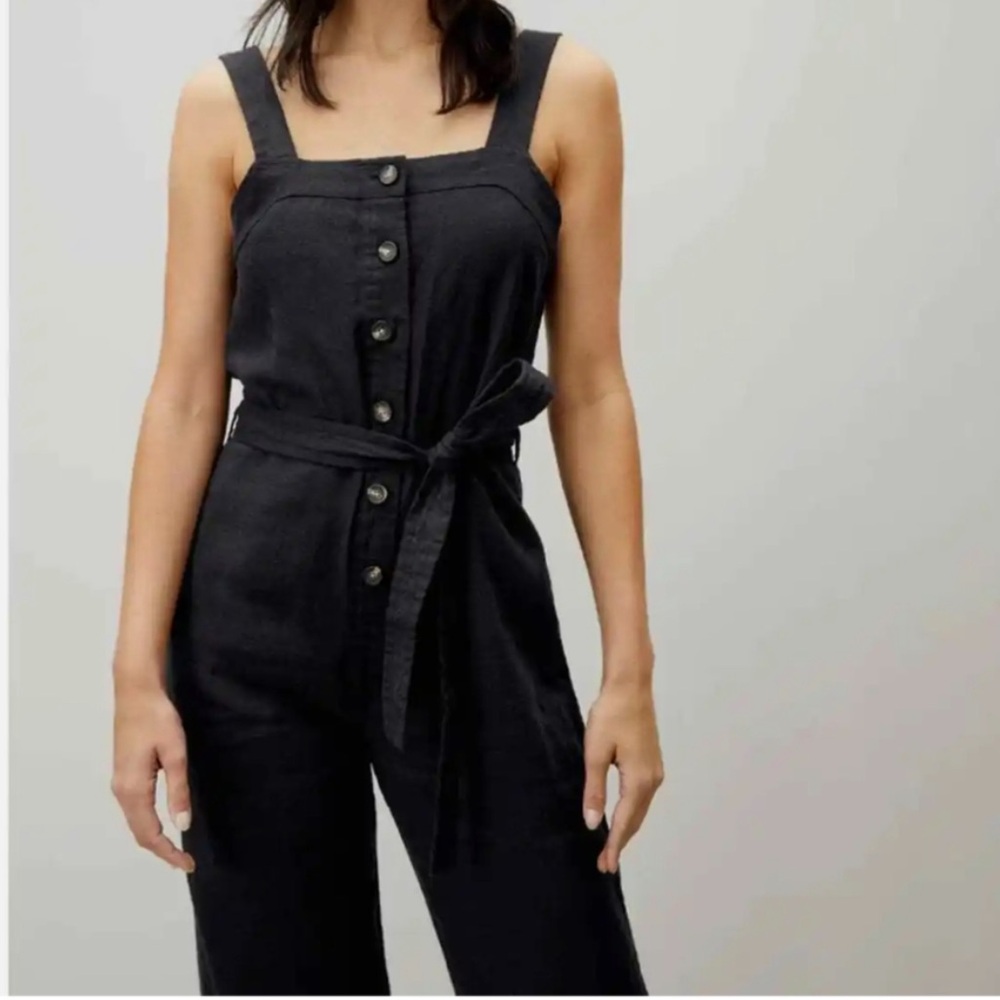 Everlane Linen Picnic Jumpsuit